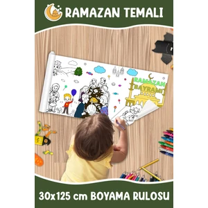 Ramazan Bayramı Temalı Dev Boyama Rulosu 60X250 cm