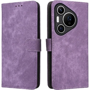 Mays Shop Huawei Pura 70 Pro Artı 5g Pu Deri Kart Yuvaları Kapak Rfid Flip (Yurt Dışından)
