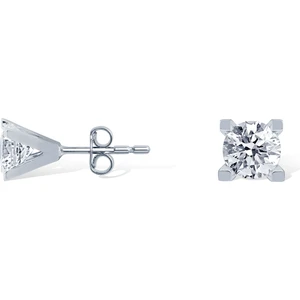 Diamond Line-Gülaylar Diamond Line - Gülaylar 8 Ayar Altın Tektaş Küpe
