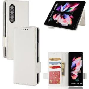 Mellow Shop Samsung Galaxy Z Için Kılıf Fold 4 Kart Yuvaları Tutucu Pu Deri Yan Toka (Yurt Dışından)