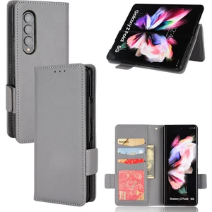 Mellow Shop Samsung Galaxy Z Için Kılıf Fold 4 Kart Yuvaları Tutucu Pu Deri Yan Toka (Yurt Dışından)