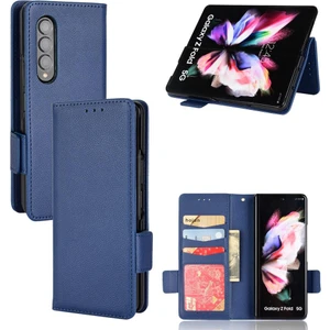 Mellow Shop Samsung Galaxy Z Için Kılıf Fold 4 Kart Yuvaları Tutucu Pu Deri Yan Toka (Yurt Dışından)