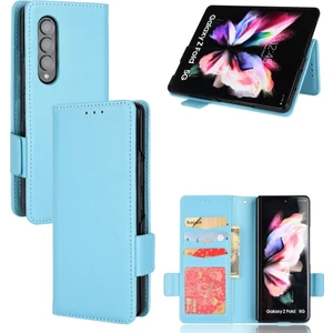 Mellow Shop Samsung Galaxy Z Için Kılıf Fold 4 Kart Yuvaları Tutucu Pu Deri Yan Toka (Yurt Dışından)