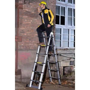 (2.2+2.2), 4.4 Metre,7+7 Basamak, 14 Basamak Çift Yönlü Teleskopik Merdiven