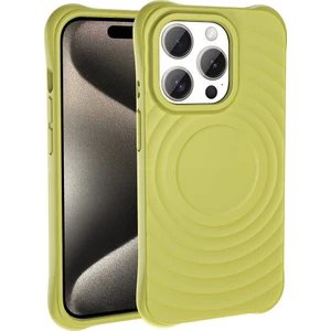 Case 4u Apple iPhone 15 Pro Max Magsafe Şarj Özellikli Airbagli Mat Görünümlü Hepi Kapak Yeşil