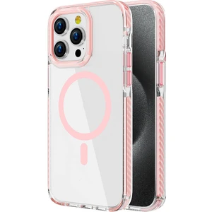 Case 4u Apple iPhone 14 Pro Max Kılıf Magsafe Şarj Özellikli Airbagli Takılabilir Askı Aparatlı Nana Kapak Pembe