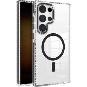 Case 4u Galaxy S24 Ultra Kılıf Magsafe Şarj Özellikli Airbagli Takılabilir Askı Aparatlı Nana Kapak Siyah