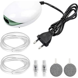 Longbangdian Shop 2 Çıkışlı Ab Fiş Stili Nıcrew Ufo Akvaryum Hava Pompası Akvaryum Aksesuarları Oksijen Hava Pompası ile Balık Tankı Oksijen Pompası Için Ultra Sessiz Hava Havalandırıcı Pompası (Yurt Dışından)