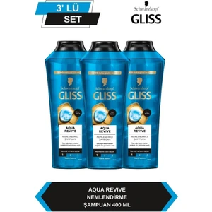 Aqua Revive  Şampuan 400 Ml X 3 Adet
