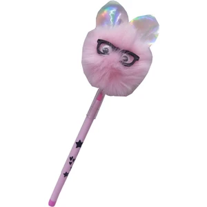 Peluş Kedi Gözlüklü Figürlü Yumurtlayan Kalem 1 Adet Kedi Gözlük Şekilli Yumurtlayan Kalem Hediye Kalem Tüylü Sevimli Kalem