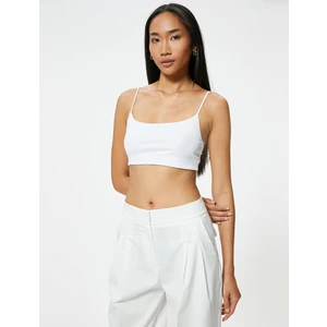 Basic Ince Askılı Crop Atlet Slim Fit