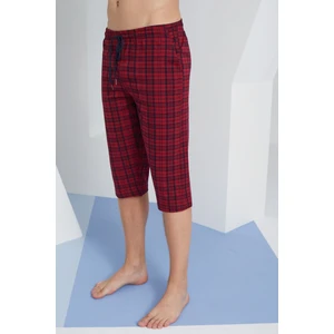 Ekose Ince Tek Alt Rahat Penye Kapri %100 Pamuk