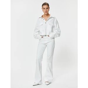 Ispanyol Paça Kot Pantolon Slim Fit Standart Bel