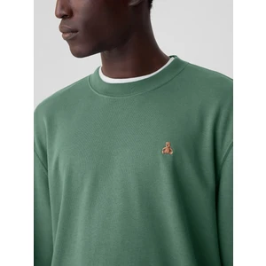Erkek Yeşil Brannan Bear Işlemeli Oversized Sweatshirt