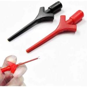 Kanca Tip Test Prob Çifti 2mm 30CM Mini Test Lojik Analizör Lehimsiz Tutucu Yakalayıcı Tel Klips