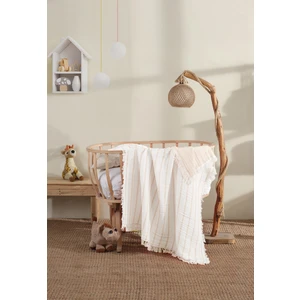 4 Katlı, Çift Taraf, 100 x 120 cm Pamuklu Bebek Müslin Örtü, Çok Amaçlı Bebek Battaniyesi