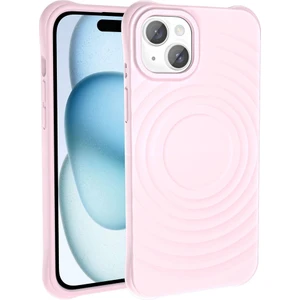 Case 4u Apple iPhone 14 Magsafe Şarj Özellikli Airbagli Mat Görünümlü Hepi Kapak Açık Pembe