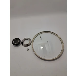 Ercan AVM Cam Kapak 16 cm ve Siyah Kulp