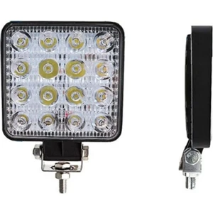 Tiger Marketing Off Road Beyaz Işık Sis Farı Lambası 16 LED Kare 12-24V 48 Watt