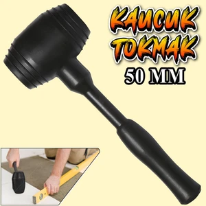 Kaucuk Tokmak Fayans Fayansçı Tokmağı Çekiç Seramik Karo Döşeme Parke Tadilat 50 Lik Siyah