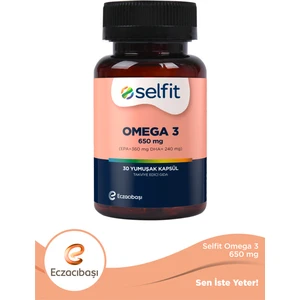 Omega 3 650 mg 30 Yumuşak Kapsül - Yüksek EPA ve DHA