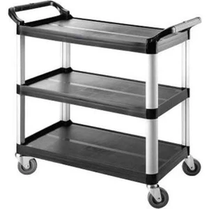 Plastik Servis Arabası, 3 Katlı, 50X80X97 cm