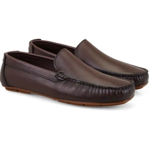 Isaac Kahve Erkek Deri Loafer