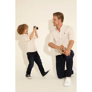 U.S. Polo Assn. Erkek Taş Gömlek Basic 50288629-VR049