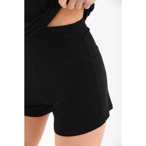 Penye Bizden  Extra Yumuşak Viskon Şort Home&beach-Siyah