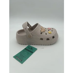 Çocuk Yüksek Taban Süslü Terlik