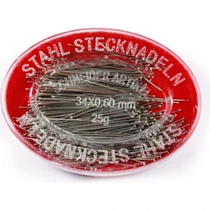 Atmaca Tuhafiye Toplu Iğne 25 Gr. 34 No. Alman Malı Çelik - Ince Uçlu