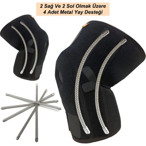 Beddo™ Yay Destekli | Patella | Diz Kapağı Korumalı | Dizlik | Siyah