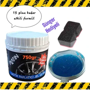 Yeni Formül Ultra Jel Lastik Parlatıcı 750 gr Sünger Hediyeli