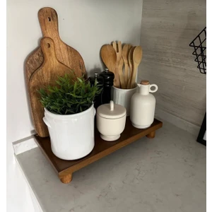 Cmg Home Ahşap Ayaklı Sunumluk