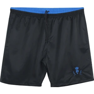 Maruf Shop Erkek Büyük Beden 115 KILO-194 Kilo Arası Için Uygun Deniz Şortu Dekons Siyah