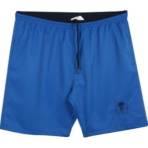 Maruf Shop Erkek Büyük Beden 115 KILO-194 Kilo Arası Için Uygun Deniz Şortu Dekons Saks Mavi