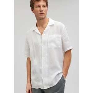 Beyaz Keten Gömlek  0210830-620