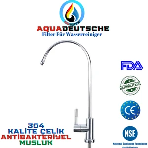 Aqua Deutsche Avrupa Tipi Aç Kapa Krom Musluk Su Arıtma Cihazları İçin