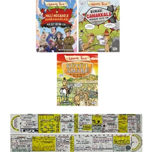 Milli Mücadele Kahramanları - Burası Çanakkale Buradan Geçiş Yok - Kutü'l Amare 3 Kitap – Matematik Ayraç