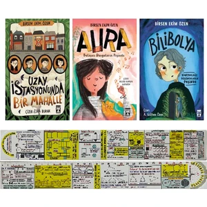 Uzay İstasyonunda Bir Mahalle - Aura - Bilibolya 3 Kitap - Birsen Ekim Özen - Matematik Öğreten Ayraç