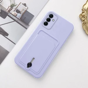 Samsung Galaxy A25 Uyumlu Kılıf Zebana Kartlıklı Sweet Yumuşak Silikon Kılıf Lila