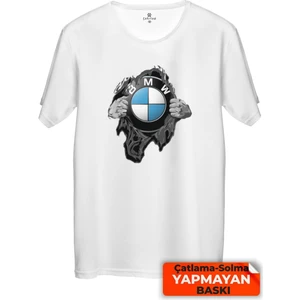 Çakılap Bmw Logo Baskılı Tişört Unisex, Premium Kalite (Rgl-Otmbl-Bmw)