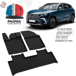 Drs Tuning Togg T10X 4d Araca Özel Havuzlu Kauçuk Paspas 2023 Üzeri