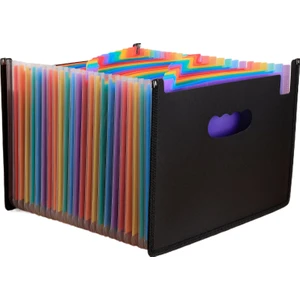 Taşınabilir Akordeon Çantası A4 Klasörü 24 Izgaralı, Kapaksız (Yurt Dışından)