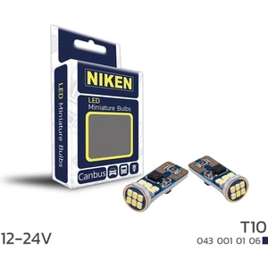 Niken LED Ampul T10 Canbus Park Ledi 18 Ledli 12-24V