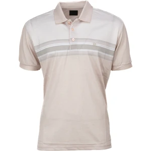 Erkek Pamuklu Merserize Kumaş T-Shirt Cepsiz Polo Yaka Kısa Kollu Çizgi Desenli Tam Kalıp