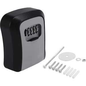Key Lock Box Wall Mounted Key Safe Box Weatherproof 4 Digit Combination Key Storage Lock Box Indoor Outdoor (Yurt Dışından)