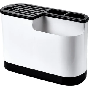 Çok Fonksiyonlu Bıçak Rafı Depolama Rafı Bıçak Çatal Kaşık Rafı Kesme Tahtası Çatal Sofra Takımı Depolama Siyah (Yurt Dışından)