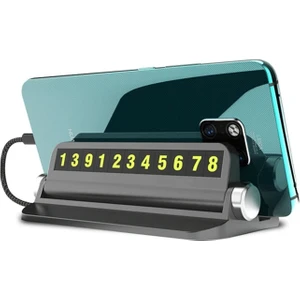 Araç Içi Park Numaratörü Aç Kapa Sistem Telefon Standlı Numaratör Fosforlu