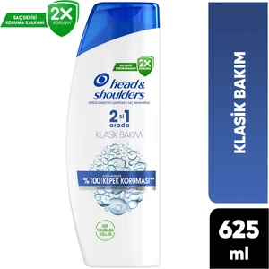 Head & Shoulders 2'si 1 Arada Kepek  Şampuan Klasik Bakım 625 ml